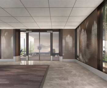 Modern Office Reception Desk-ID:482540129