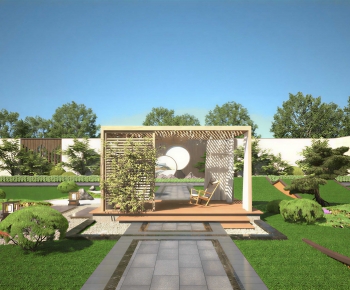 Modern Courtyard/landscape-ID:724853996