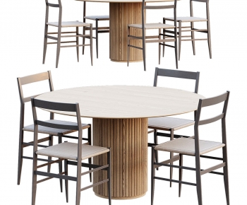 Modern Dining Table And Chairs-ID:590734004