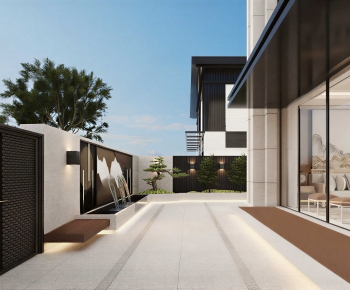 Modern Courtyard/landscape-ID:851841096