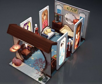 New Chinese Style Exhibition Hall-ID:236840275