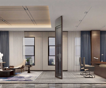 New Chinese Style Manager's Office-ID:618364103