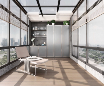 Modern Glass Sun Room-ID:908502101