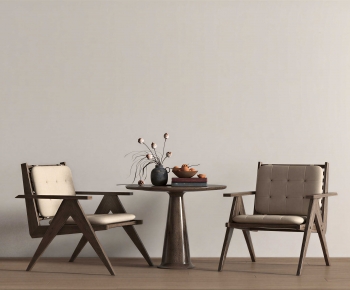 Wabi-sabi Style Leisure Table And Chair-ID:954164981