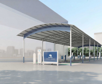 Modern Outdoor Parking Lot-ID:581291918