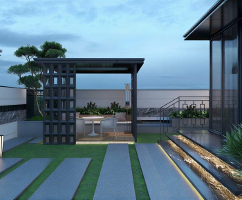 Modern Courtyard/landscape-ID:496721039