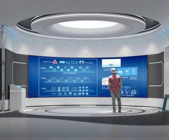 Modern Exhibition Hall-ID:461946962