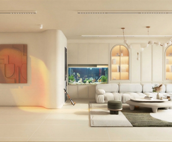 Modern A Living Room-ID:384116894