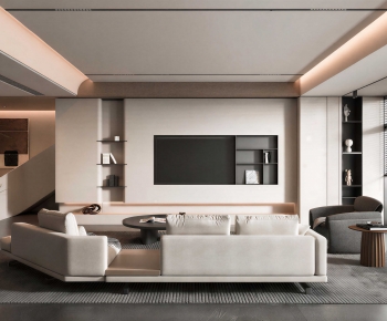 Modern A Living Room-ID:443454033