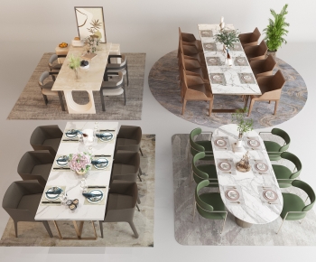 Modern Dining Table And Chairs-ID:631731999