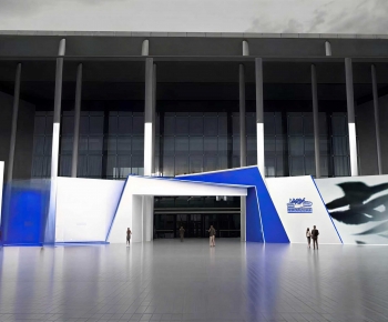 Modern Exhibition Hall-ID:864448076