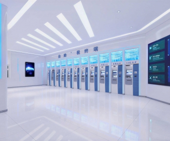 Modern Exhibition Hall-ID:391685965