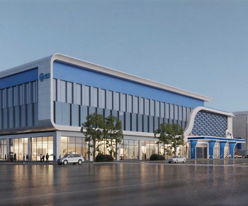 Modern Appearance Of Commercial Building-ID:210860975