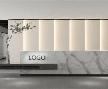 Modern Office Reception Desk-ID:704943904