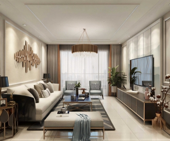 Modern A Living Room-ID:823698041