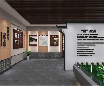 New Chinese Style Exhibition Hall-ID:586396931