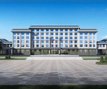 Modern Appearance Of Commercial Building-ID:338656906