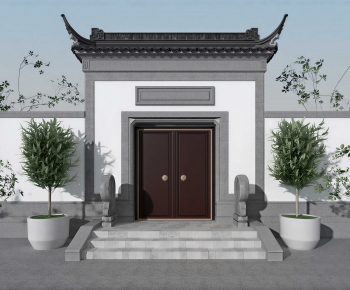 Chinese Style Facade Element-ID:884278068