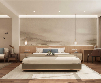 New Chinese Style Bedroom-ID:755935919