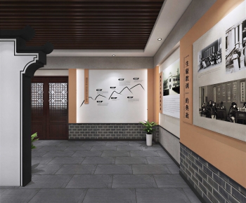 New Chinese Style Exhibition Hall-ID:410686025