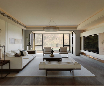 New Chinese Style A Living Room-ID:625633002