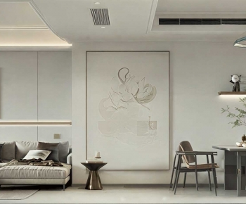 Modern A Living Room-ID:629513035