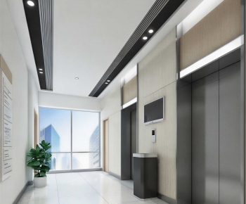 Modern Office Elevator Hall-ID:347945939