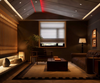 Japanese Style A Living Room-ID:746454951