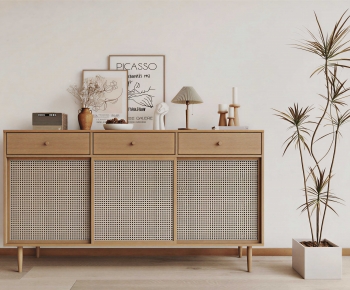 Wabi-sabi Style Side Cabinet-ID:127960928