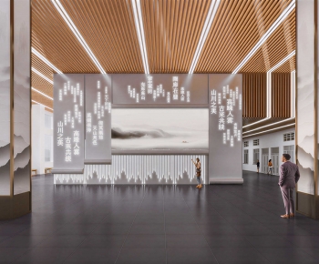 New Chinese Style Exhibition Hall-ID:214112044