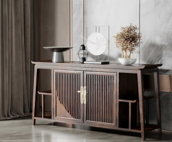 New Chinese Style Entrance Cabinet-ID:343868971