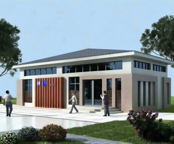 Modern Public Building-ID:130595929