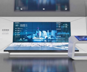 Modern Exhibition Hall-ID:195540906