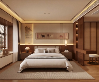 New Chinese Style Bedroom-ID:312381983