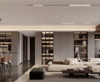 Modern A Living Room-ID:248980058