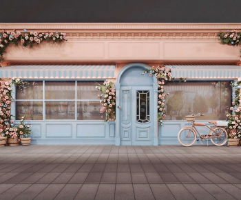 Modern Facade Element-ID:641094927