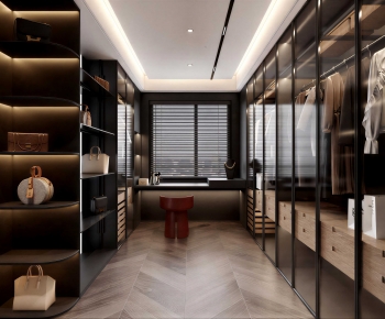 Modern Clothes Storage Area-ID:629216911