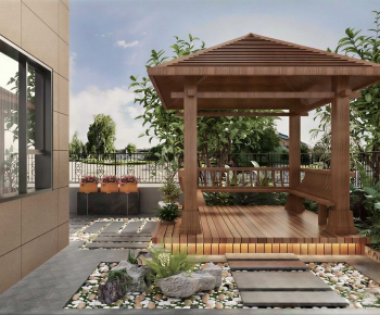 New Chinese Style Courtyard/landscape-ID:310320979