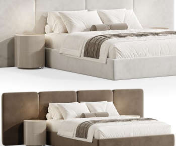 Modern Double Bed-ID:256285916