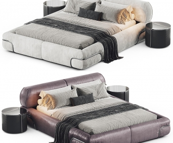 Modern Double Bed-ID:748668915