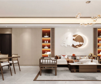 New Chinese Style A Living Room-ID:117144112