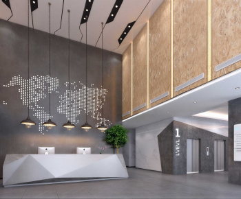 Modern Office Reception Desk-ID:983516932