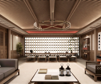 New Chinese Style Tea House-ID:611143115