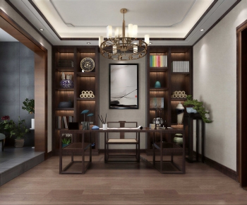 New Chinese Style Study Space-ID:244901267