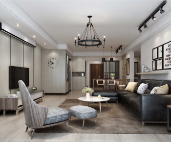 Modern A Living Room-ID:785967117