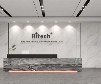 Modern Office Reception Desk-ID:992487918