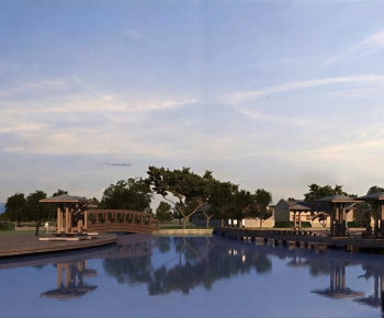 New Chinese Style Park Landscape-ID:226136927