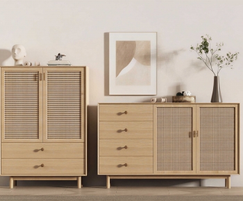 Wabi-sabi Style Side Cabinet-ID:860778097