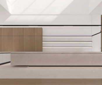 Modern Office Reception Desk-ID:617067101