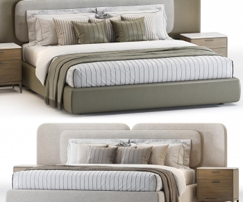 Modern Double Bed-ID:401678093